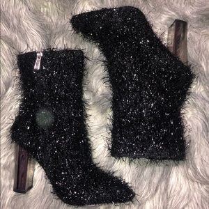 Black sparkly Cape Robbin booties